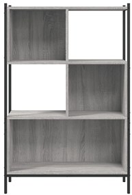 Estante 72x28x109 cm derivados de madeira cinzento sonoma