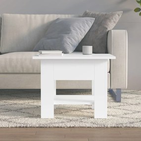 Mesa de centro 55x55x42 cm contraplacado branco