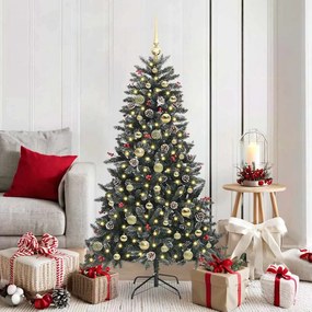 vidaXL Árvore de Natal Artificial Verde 150 cm PVC, Plástico e Aço