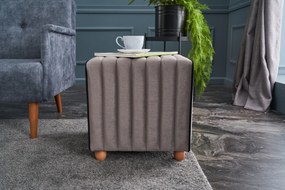 Pouffe Mona – Cinzento – 40x40x40 cm