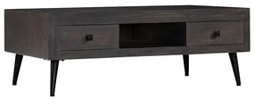 Mesa de centro madeira de mangueira maciça 100x60x35 cm