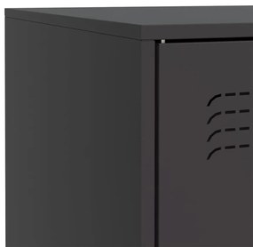 Aparador 67x39x83 cm aço preto