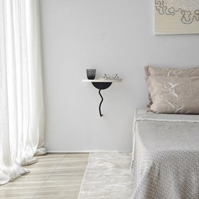 Prateleira de Parede Leo – Preto e Branco – 35 cm x 35 cm