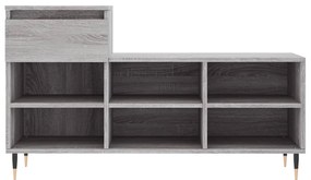Sapateira - 102x36x60 cm - Derivados de Madeira -  Cinzento Sonoma