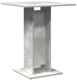 Mesa bistrô 60x60x75 cm derivados de madeira cinzento cimento