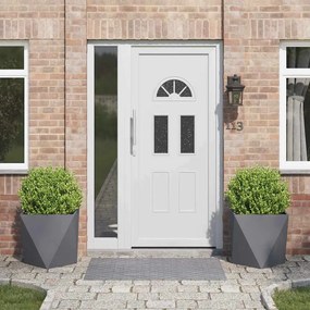 vidaXL Floreira 2 pcs Antracite 50 x 50 x 50 cm Aço