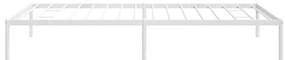 Estrutura de cama 100x200 cm metal branco