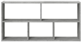 Prateleira de parede 100x25x50 cm deriv. madeira cinza cimento