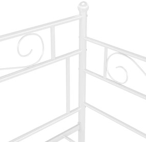 Estrutura sofá-cama de puxar 90x200 cm metal branco