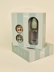 Conjunto presente BIBS os essenciais para recém-nascido sálvia