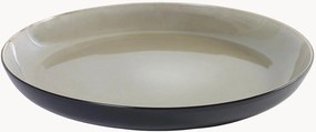 Travessa de servir em grés orgânico com vidrado reativo Pure, conjunto de 3