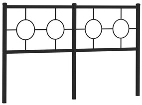 Cabeceira de cama 160 cm metal preto
