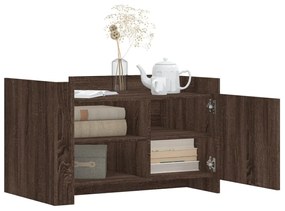 Mesa de centro 80x50x50 cm derivados madeira carvalho castanho