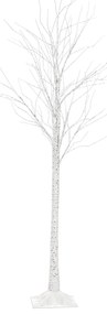 Árvore decorativa de Natal com LED 190 cm branca LAPPI Beliani