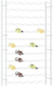 Garrafeira para 72 garrafas metal branco