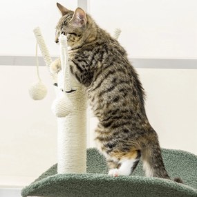 PawHut Árvore Arranhador para Gatos Torre para Gatos Altura 123cm com