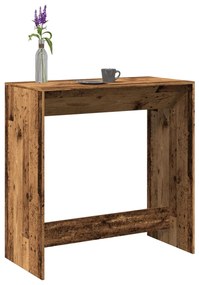 vidaXL Mesa de bar 102x50x103,5 cm derivados de madeira madeira velha