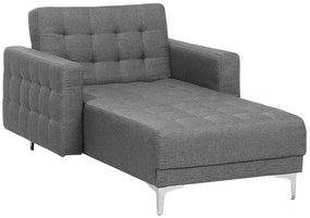 Sofá chaise-longue em tecido cinzento claro ABERDEEN Beliani