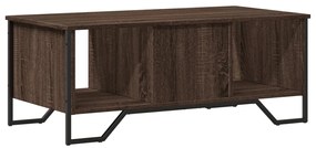 Mesa de centro 100x51x40 cm derivados madeira carvalho castanho
