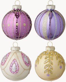 Bolas de Natal artesanais Seraphim, conjunto de 4