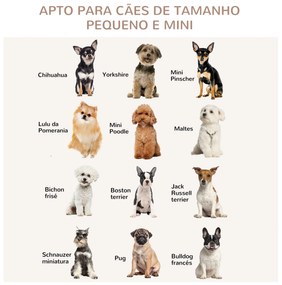 PawHut Gaiola para Cães Pequenos de Madeira 76x54,5x56cm Gaiola com Su