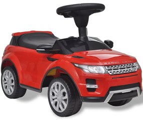 Carro eléctrico Land Rover 348 para crianças com musica, vermelho