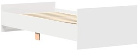 Estrutura cama solteiro 75x190 cm derivados de madeira branco