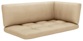 6 pcs conj. lounge paletes c/ almofadões pinho impregnado cinza