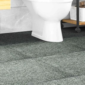 vidaXL Ladrilhos carpete para pisos 20 pcs 5 m² 50x50 cm verde