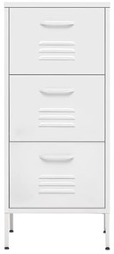 Armário de arrumação aço 42,5x35x101,5 cm branco