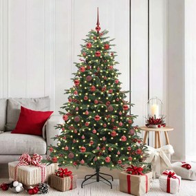 vidaXL Árvore de Natal Artificial Verde 180 cm PVC, Metal e Plástico