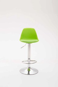 Banco alto Kiel em couro sintético 39 x 82-104 x 43 cm Verde