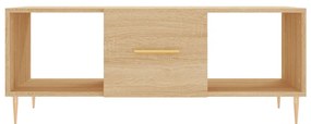 Mesa de centro 102x50x40 derivados de madeira carvalho sonoma