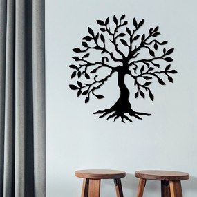 Acessório Decorativo de Parede Metal-453 – Preto – 60 x 60 cm