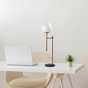 Candeeiro de Mesa Step – Dourado – 18 x 24 x 66 cm