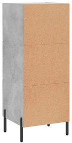 Aparador 34,5x34x90 cm madeira processada cinza cimento