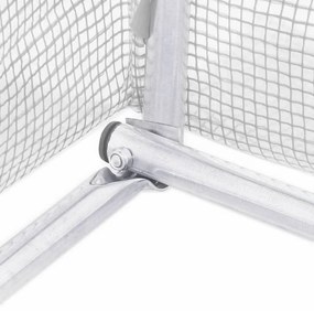 Estufa com estrutura de aço 24 m² 6x4x2,85 m branco