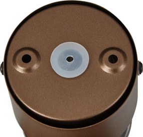 Candeeiro de parede de design bronze escuro incl. LED IP44 - Lens