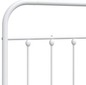 Cabeceira de cama 180 cm metal branco