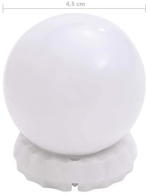 Iluminação de espelho c/ 8 lâmpadas LED branco quente e frio