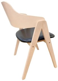 Conjunto de 2 Cadeiras de Jantar JARSY – 55x62x83 cm – Madeira de Heve