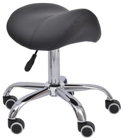 HOMCOM cadeira de trabalho giratória com rodas banco para dentista cabeleireiro cor preta |Aosom Portugal