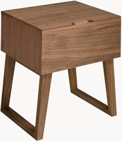 Mesa de cabeceira em madeira com gaveta Karine