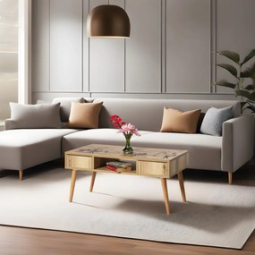 Mesa de Centro Broadway – Pinho Atlântico – 97x45x55 cm