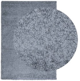 Tapete shaggy de pelo alto PAMPLONA 120x170 cm azul