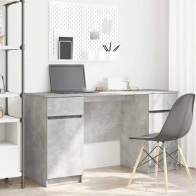 Escrivaninha vidaXL Cinza Concreto 140x49x76 cm Madeira Composta