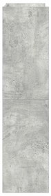 Sapateira 60x25x100 cm derivados de madeira cinzento cimento