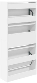 Sapateira 60x21x125,5 cm derivados de madeira branco