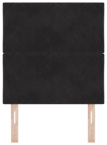 Cabeceira vidaXL com Design de Blocos de Diamante em Preto, 80 cm de V