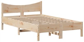Cama sem colchão 135x190 cm madeira de pinho maciça
